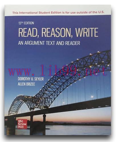 [FOX-Ebook]Read, Reason, Write: An Argument Text and Reader, 13th Edition