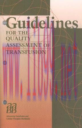 [AME]Guidelines for the Quality Assessment of Transfusion (Original PDF) 