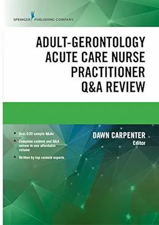 [AME]Adult-Gerontology Acute Care Nurse Practitioner Q&A Review (EPUB) 