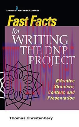 [AME]Fast Facts for Writing the DNP Project: Effective Structure, Content, and Presentation (EPUB) 