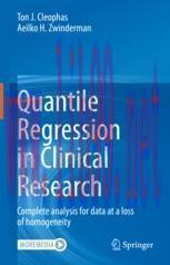 [PDF]Quantile Regression in Clinical Research: Complete analysis for data at a loss of homogeneity
