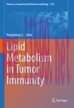 [PDF]Lipid Metabolism in Tumor Immunity