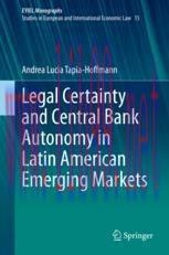 [PDF]Legal Certainty and Central Bank Autonomy in Latin American Emerging Markets