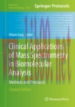 [PDF]Clinical Applications of Mass Spectrometry in Biomolecular Analysis: Methods and Protocols