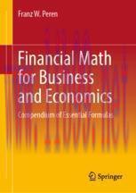[PDF]Financial Math for Business and Economics: Compendium of Essential Formulas