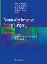 [PDF]Minimally Invasive Spine Surgery: Surgical Techniques and Disease Management