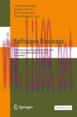 [PDF]Software Business: 14th International Conference, ICSOB 2023, Lahti, Finland, November 27–29, 2023, Proceedings