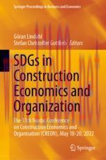 [PDF]SDGs in Construction Economics and Organization: The 11th Nordic Conference on Construction Economics and Organisation (CREON), May 18-20, 2022