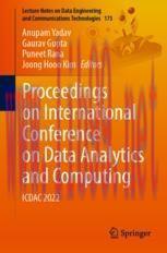 [PDF]Proceedings on International Conference on Data Analytics and Computing: ICDAC 2022
