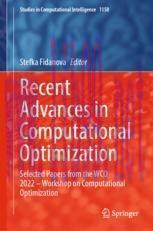 [PDF]Recent Advances in Computational Optimization: Selected Papers from_ the WCO 2022 – Workshop on Computational Optimization