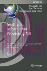 [PDF]Intelligent Information Processing XII: 13th IFIP TC 12 International Conference, IIP 2024, Shenzhen, China, May 3–6, 2024, Proceedings, Part I