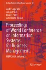 [PDF]Proceedings of World Conference on Information Systems for Business Management: ISBM 2023, Volume 2