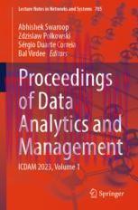 [PDF]Proceedings of Data Analytics and Management: ICDAM 2023, Volume 1