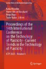 [PDF]Proceedings of the 14th International Conference on the Technology of Plasticity - Current Trends in the Technology of Plasticity: ICTP 2023 - Volume 4