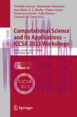 [PDF]Computational Science and Its Applications – ICCSA 2023 Workshops: Athens, Greece, July 3–6, 2023, Proceedings, Part VI