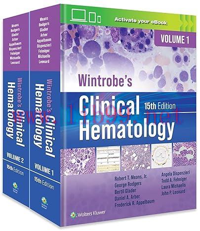 [PDF]Wintrobe’s Clinical Hematology Fifteenth Edition