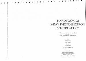 Handbook of X-Ray Photoelectron Spectroscopy : A Reference Book of Standard Spectra for Identification & Interpretation of XPS Data
