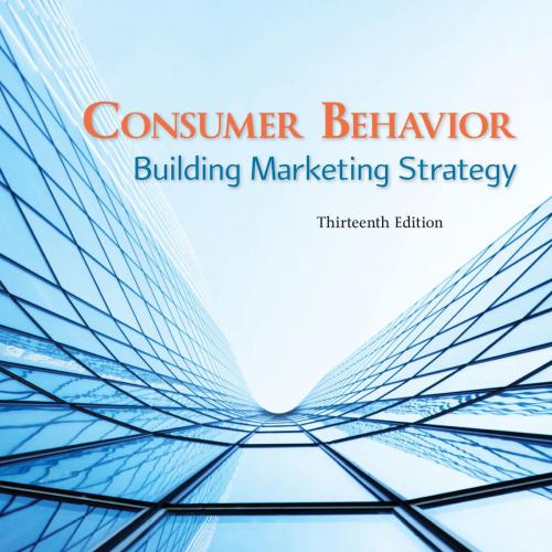 Consumer Behavior Building Marketing Strategy 13th Edition by David Mothersbaugh