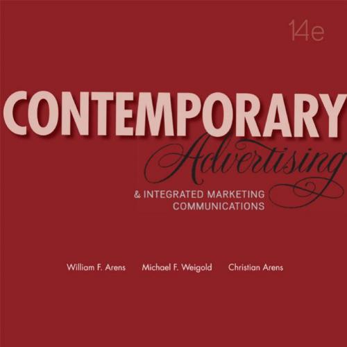 Contemporary Advertising and Integrated Marketing 14th Edition by Arens