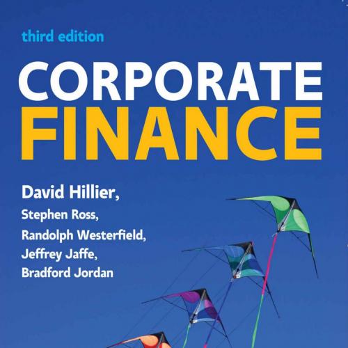 Corporate Finance European Edition 3rd Edition by David Hillier - Hillier, David