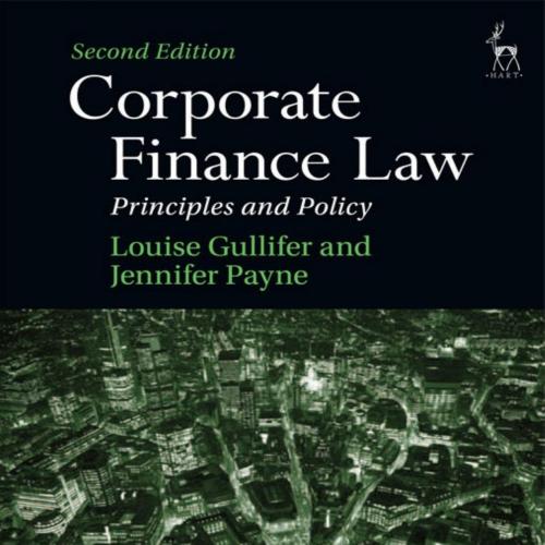 Corporate Finance Law, Principles and Policy 2015,2nd Edition