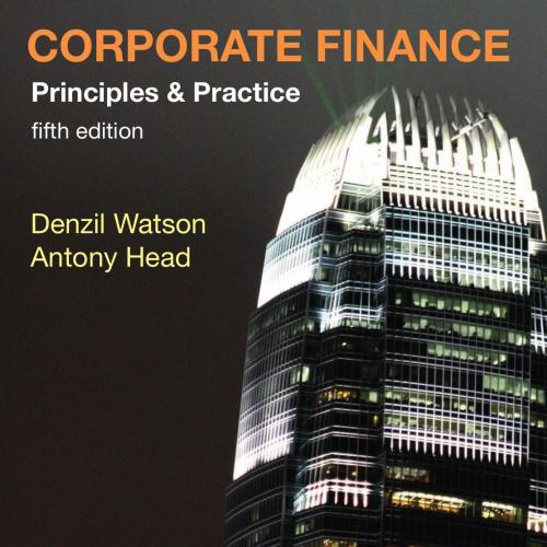 Corporate Finance Principles and Practice 5th Edition