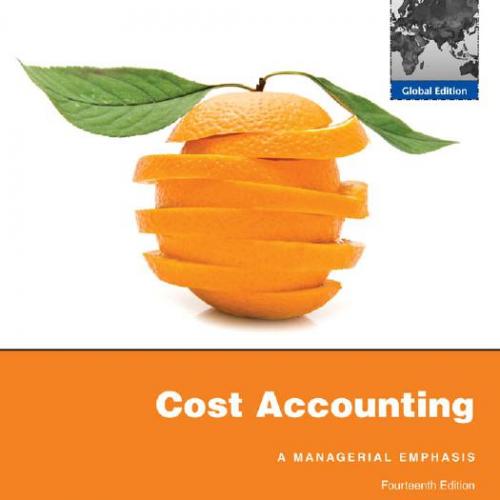Cost Accounting AManagerial Emphasis