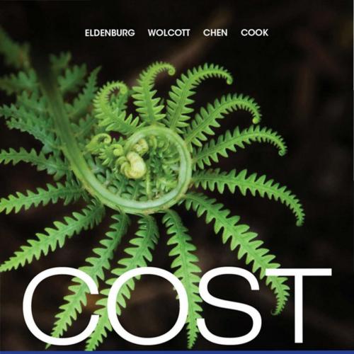 Cost Management Measuring, Monitoring, and Motivating Performance, 3rd Canadian Edition