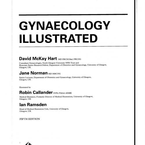 David McKay Hart, Gynaecology Illustrated
