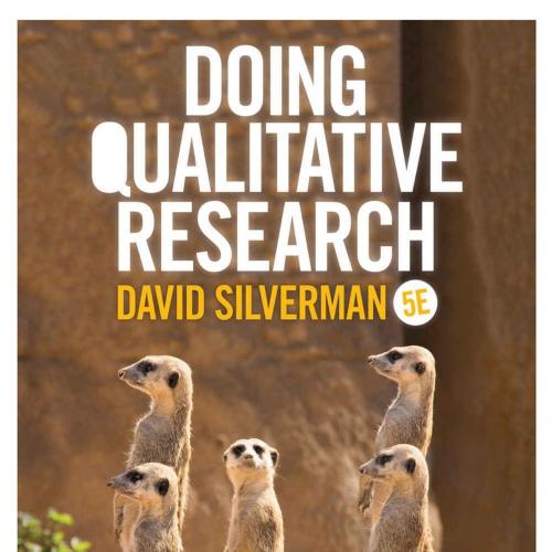 Doing Qualitative Research 5th David Silverman
