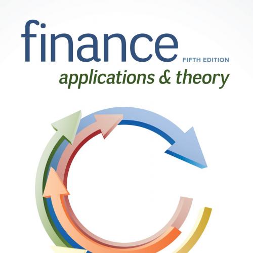 Finance Applications and Theory 5th Edition Marcia Cornett - Wei Zhi
