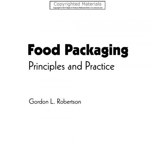 Food Packaging Principles and Practice 3rd Edition