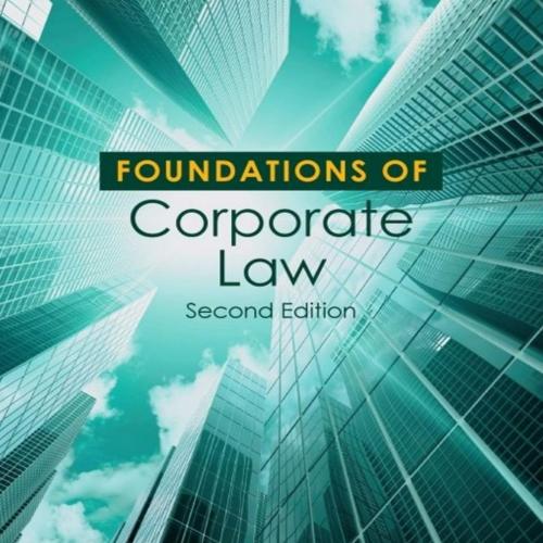 Foundations of Corporate Law 2nd Edition