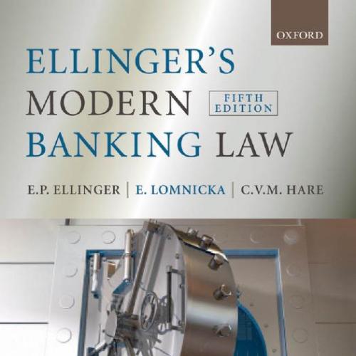 Ellinger’s Modern Banking Law 5th