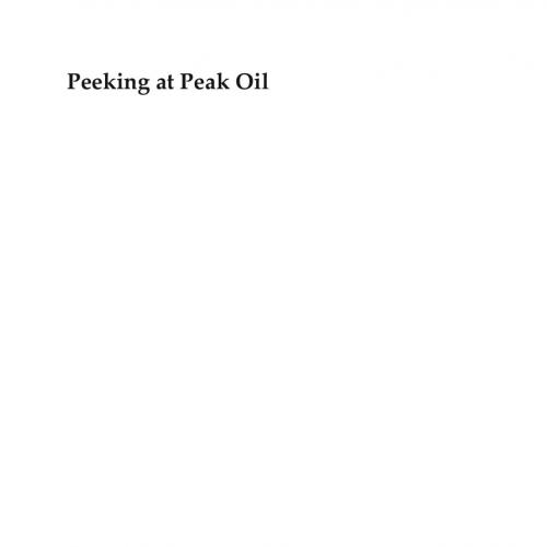 Peeking at Peak Oil 1th