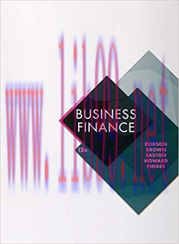 (TB)Business Finance 12th Edition by Graham Peirson.zip
