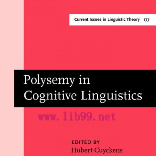 POLYSEMY IN COGNITIVE LINGUISTICS-HUBERT CUYCKENS & BRITTA ZAWADA (eds.)