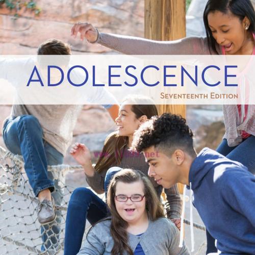 Adolescence 17th Edition by John Santrock - John W. Santrock