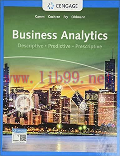 [PDF][Ebook]Business Analytics, 4th Edition [Jeffrey D. Camm]