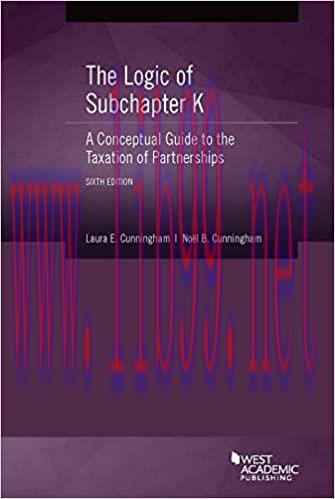 [PDF]Cunningham and Cunningham’s The Logic of Subchapter K 6E