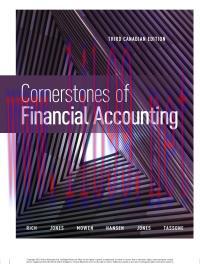 [PDF]Cornerstones of Financial Accounting 3rd Canadian Edition [Jay Rich]