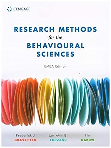 [PDF][Ebook]Research Methods For The Behavioural Sciences EMEA Edn