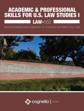 [PDF]Academic and Professional Skills for U.S. Law Studies I (Cognella Course Pack Law 560)