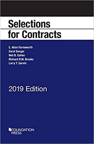 [PDF]Farnsworth, Sanger, Cohen, Brooks, and Garvin’s Selections for Contracts, 2019 Edition