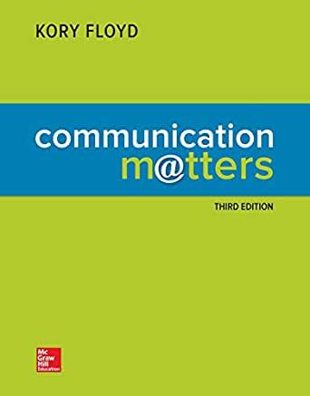 [PDF]Communication Matters 3rd Edition [Kory Floyd]