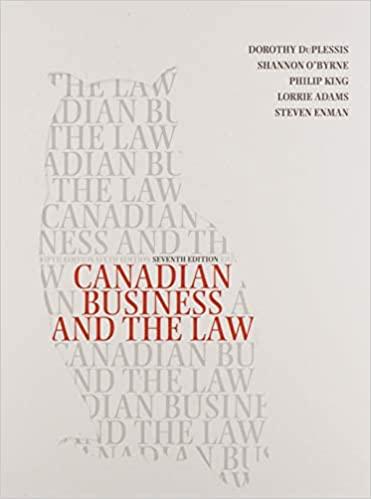 [PDF]Canadian Business and the Law 7th Canadian Edition
