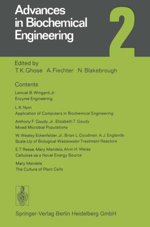 Advances in Biochemical Engineering, Volume 2