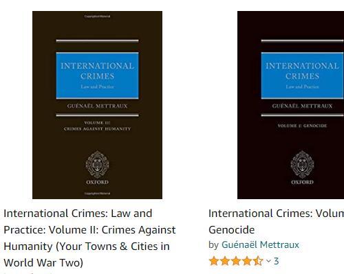[PDF]International Crimes Law and Practice Volume I Genocide, and Volume 2 CRIMES AGAINST HUMANITY