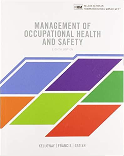 [PDF]Management of Occupational Health and Safety 8th Edition [Kevin Kelloway]