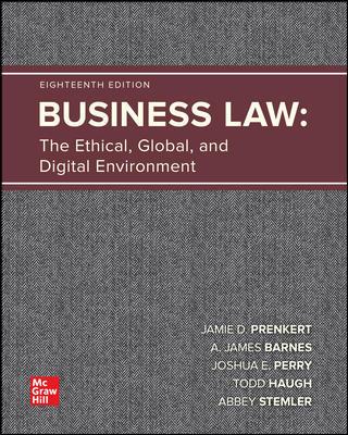 [PDF]ISE Business Law: The Ethical, Global, and Digital Environment 18th Edition